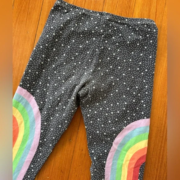 Paper Wings Starry Night Rainbow Kids Leggings - Picture 4 of 5